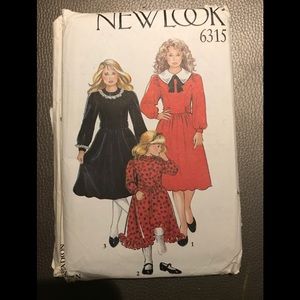 New Look girls dress pattern#6315 Sz4-14